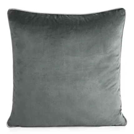 Poszewka GAJA 2 z welwetu o delikatnym połysku z ozdobną lamówką Poszewka GAJA 2 z welwetu o delikatnym połysku z ozdobną lamówką - 60 x 60 cm