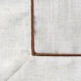Obrus NATURA z ozdobną listwą i wypustką z tkaniny z dodatkiem lnu - 145 x 300 cm - naturalny 4