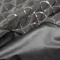 Zasłona MARGOT z welwetu z ozdobnym pasem zdobionym haftem oraz lśniącymi cekinami - 140 x 250 cm - grafitowy 6
