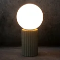 Lampa stołowa ASPEN na podstawie z betonu - ∅ 16 x 40 cm - biały 2