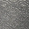 Narzuta o strukturze futerka i lśniącej powierzchni z wytłaczanym wzorem - 170 x 210 cm - srebrny 3