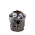 Wazon ceramiczny ALDA o nieregularnym kształcie w stylu boho - ∅ 13 x 14 cm - granatowy 2