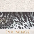 EWA MINGE Ręcznik AGNESE  z bordiurą zdobioną designerskim nadrukiem z motywem zwierzęcym - 50 x 90 cm - beżowy 2