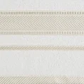 Ręcznik z tęczowym haftem na bordiurze. - 70 x 140 cm - kremowy 2