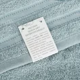 Ręcznik KRISTI z żakardową bordiurą w pasy - 30 x 50 cm - miętowy 7