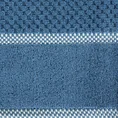 EUROFIRANY PREMIUM Ręcznik CALEB z bawełny frotte o strukturze drobnej krateczki - 50 x 90 cm - niebieski 2