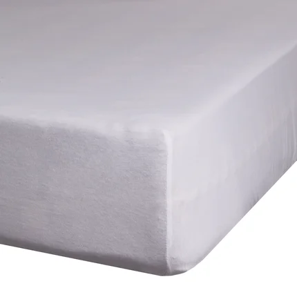 Prześcieradło jersey z gumką 220x200 cm z bawełny kolor jasnoszary 140 g/m2 ADELA Prześcieradło jersey z gumką 220x200 cm z bawełny kolor jasnoszary 140 g/m2 ADELA - 220 x 200 x 30 cm