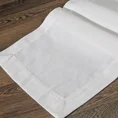 Bieżnik ENYA z tkaniny plamoodpornej - 40 x 140 cm - biały 1