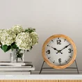 Zegar stołowy w stylu retro shabby chic, średnica 20 cm - 20 x 5 x 22 cm - biały 3