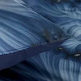EUROFIRANY PREMIUM Komplet pościeli  z makosatyny z designerskim wzorem i efektem 3D - 220 x 200 cm - ciemnoniebieski 6