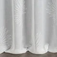 Firana JANE z lekkiej etaminy z żakardowym motywem liści - 140 x 270 cm - biały 3
