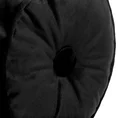 Poduszka w kształcie walca z miękkiego welwetu z wypełnieniem - 20 x 45 cm - czarny 4