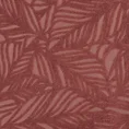 Zasłona OCTAVIA z miękkiego welwetu z wycinanym wzorem liści - 140 x 250 cm - ciemnoróżowy 13