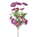 ASTER, CHRYZANTEMKA bukiet, kwiat sztuczny dekoracyjny - ∅ 6 x 46 cm - fioletowy 1