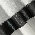 Zasłona z welwetu zdobiona pasem tkaniny z moherową nicią oraz połyskliwych czarnych cekinów - 140 x 250 cm - srebrny 6