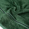 Klasyczny ręcznik BAMBO z paskiem - 50 x 90 cm - butelkowy zielony 5