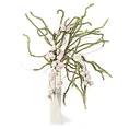 RÓŻYCZKI gałązka, kwiat sztuczny dekoracyjny z pianki foamiran - dł. 83cm śr.kwiat 4cm - kremowy 2
