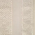 EUROFIRANY PREMIUM puszysty ręcznik z bordiurą przetykaną błyszczącą nicią lureksową - 30 x 50 cm - beżowy 2
