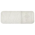 EUROFIRANY CLASSIC Ręcznik z bordiurą zdobioną ornamentowym haftem - 50 x 90 cm - kremowy 3