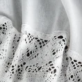 Zazdrostka ROSE z matowej tkaniny z koronką 30x150 cm - 150 x 30 cm - biały 9