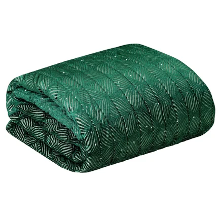 EUROFIRANY PREMIUM Narzuta z welwetu z wytłaczanym wzorem i dodatkiem brokatu EUROFIRANY PREMIUM Narzuta z welwetu z wytłaczanym wzorem i dodatkiem brokatu - 220 x 240 cm