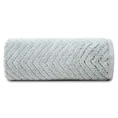 Ręcznik INDILA w kolorze srebrnym, z żakardowym geometrycznym wzorem -  - srebrny 3