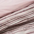 TERRA COLLECTION Komplet pościeli AVINION 6 z bawełny z nadrukiem w paski i wypustką na poszewkach - 160 x 200 cm - purpurowy 11