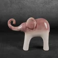 Słoń - figurka ceramiczna EVITA z efektem ombre - 29 x 8 x 24 cm - kremowy 1