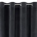 Jednokolorowa zasłona MEGALI z miękkiego welwetu - 140 x 250 cm - grafitowy 4