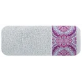 ELLA LINE Ręcznik LELA w kolorze srebrnym, z ozdobną żakardową bordiurą - 70 x 140 cm - srebrny 3