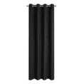 Zasłona DORA z gładkiej i miękkiej w dotyku tkaniny o welurowej strukturze - 420 x 270 cm - czarny 5