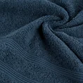 Ręcznik ALINE klasyczny z bordiurą w formie tkanych paseczków - 30 x 50 cm - granatowy 5