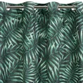 DESIGN 91 Zasłona HILARY z aksamitu z nadrukiem egzotycznych liści - 140 x 250 cm - zielony 5