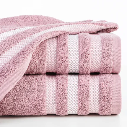 EUROFIRANY CLASSIC Ręcznik bawełniany GRACJA z ozdobną bordiurą w pasy EUROFIRANY CLASSIC Ręcznik bawełniany GRACJA z ozdobną bordiurą w pasy - 50 x 90 cm