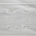 Pościel z satyny bawełnianej zdobiona elegancką koronką i zakładkami - 220 x 200 cm, 2 szt. 70 x 80 cm - biały 2