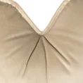 Poduszka z wypełnieniem w kształcie serca z miękkiego welwetu - 45 x 45 cm - beżowy 8