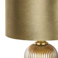 Lampa dekoracyjna KALA z welwetowym abażurem - ∅ 41 x 65 cm - kremowy 2