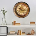 Dekoracyjny zegar ścienny w stylu retro - 36 x 5 x 36 cm - brązowy 3