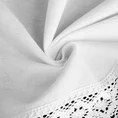 Zazdrostka z matowej tkaniny z koronką - 150 x 60 cm - biały 7