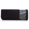 EWA MINGE Ręcznik CARLA z bordiurą zdobioną fantazyjnym nadrukiem - 50 x 90 cm - czarny 3