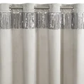 Zasłona JASPER z welwetu zdobiona połyskującym pasem cekinów - 140 x 250 cm - srebrny 4