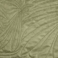 DESIGN 91 Narzuta LUIZ welwetowa pikowana metodą hot press we wzór liści palmy - 220 x 240 cm - jasnozielony 6
