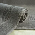 Dywanik łazienkowy CALEB z bawełny frotte, dobrze chłonący wodę - 50 x 70 cm - grafitowy 1