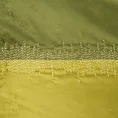 EVA MINGE Welwetowa narzuta ALESSIA dwukolorowa z ozdobnym przeszyciem - 220 x 240 cm - ciemnooliwkowy 4