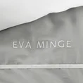 EVA MINGE Komplet pościeli EVA 09C z najwyższej jakości makosatyny bawełnianej z logo EVA MINGE i ozdobną tasiemką welwetową - 220 x 200 cm - szary 5