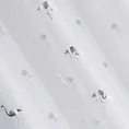 Firana z nadrukiem srebrnych flamingów - 140 x 250 cm - biały 5