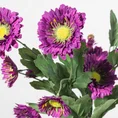 ASTER, CHRYZANTEMKA bukiet, kwiat sztuczny dekoracyjny - ∅ 6 x 46 cm - fioletowy 2