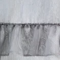 Firana o strukturze deszczyku dekorowana falbanami - 140 x 270 cm - jasnoszary 6