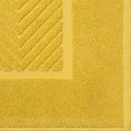 Dywanik łazienkowy z bawełny frotte zdobiony wzorem w zygzaki - 50 x 70 cm - musztardowy 4