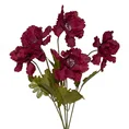 ANEMONY bukiet, kwiat sztuczny dekoracyjny - ∅ 7 x 39 cm - bordowy 1